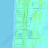 Topografische Karte Long Beach, Höhe, Relief