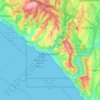 Topografische Karte Laguna Beach, Höhe, Relief
