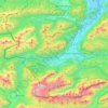 Topografische Karte 82467, Höhe, Relief