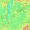 Topografische Karte Moselle, Höhe, Relief