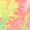 Topografische Karte Região Geográfica Imediata de Sobradinho, Höhe, Relief