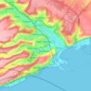 Topografische Karte Dover, Höhe, Relief