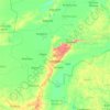 Topografische Karte Region Mopti, Höhe, Relief