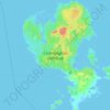 Topografische Karte Bolshoy Solovetsky Island, Höhe, Relief