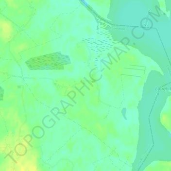 Topografische Karte Kilbarry, Höhe, Relief