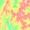 Topografische Karte Washington, Höhe, Relief