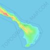 Topografische Karte Isla Natividad, Höhe, Relief