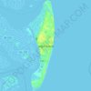 Topografische Karte Jekyll Island, Höhe, Relief