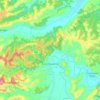Topografische Karte Incisa Scapaccino, Höhe, Relief