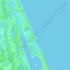 Topografische Karte Beverly Beach, Höhe, Relief