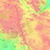 Topografische Karte West-Aserbaidschan, Höhe, Relief