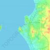 Topografische Karte Pattaya City, Höhe, Relief