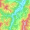 Topografische Karte Waitsfield, Höhe, Relief