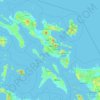 Topografische Karte Bicol Region, Höhe, Relief