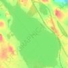 Topografische Karte Lough Owel, Höhe, Relief