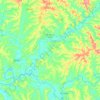 Topografische Karte São Mateus do Sul, Höhe, Relief