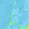 Topografische Karte Holanda Septentrional, Höhe, Relief