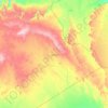 Topografische Karte Djanet, Höhe, Relief