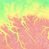 Topografische Karte Snake River, Höhe, Relief