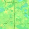 Topografische Karte Eatonville, Höhe, Relief
