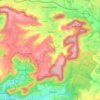 Topografische Karte Wahlen, Höhe, Relief