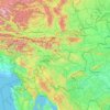 Topografische Karte Slowenien, Höhe, Relief