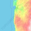 Topografische Karte Antofagasta, Höhe, Relief