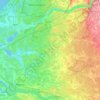 Topografische Karte Ropažu novads, Höhe, Relief
