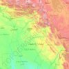 Topografische Karte Iraqi Kurdistan Region, Höhe, Relief