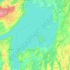 Topografische Karte Lake Simcoe, Höhe, Relief