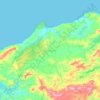 Topografische Karte Délégation Sejnane, Höhe, Relief