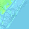 Topografische Karte Wrightsville Beach, Höhe, Relief