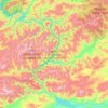 Topografische Karte Саяно-Шушенское водохранилище, Höhe, Relief