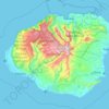Topografische Karte Kauaʻi, Höhe, Relief