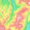 Topografische Karte Pralognan-la-Vanoise, Höhe, Relief