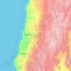 Topografische Karte Región de Atacama, Höhe, Relief