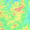 Topografische Karte Comté de Tyrone, Höhe, Relief