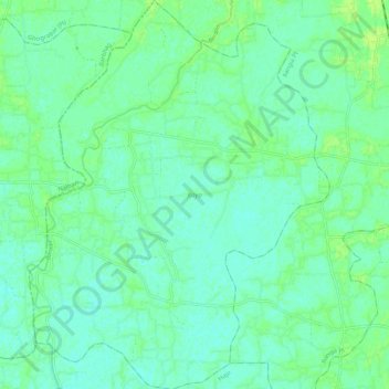 Topografische Karte Koya, Höhe, Relief