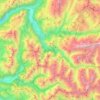 Topografische Karte 38520, Höhe, Relief