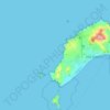 Topografische Karte Zona Especial de Conservação dos Ilhéus do Porto Santo, Höhe, Relief
