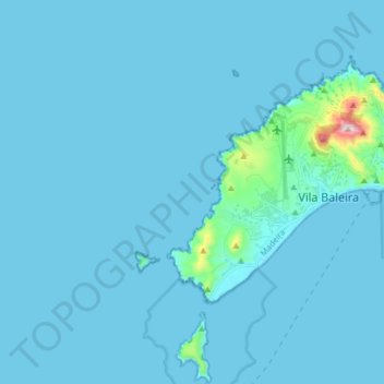 Topografische Karte Zona Especial de Conservação dos Ilhéus do Porto Santo, Höhe, Relief