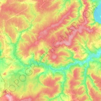 Topografische Karte Сыра, Höhe, Relief