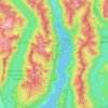Topografische Karte Indian Arm Provincial Park, Höhe, Relief