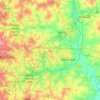 Topografische Karte Bangalore East, Höhe, Relief