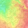 Topografische Karte Bauskas novads, Höhe, Relief