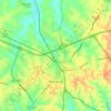 Topografische Karte Winchester, Höhe, Relief