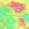 Topografische Karte San Bernardino National Forest, Höhe, Relief