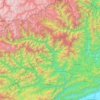 Topografische Karte Upper Subansiri, Höhe, Relief