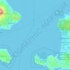 Topografische Karte Lombok Strait, Höhe, Relief