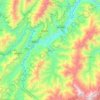 Topografische Karte Meluri, Höhe, Relief